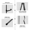 Mutualsign Easel Stand for Display Floor Easels for Signs Black Tripod for Poster Welcome Board Stands, Base 63