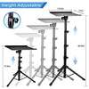 FOUR UNCLES Projector Tripod Stand, 23 to 63 Inch Laptop Tripod Adjustable Height, Portable Projector Stand for Outdoor Movies, DJ Racks Mount with Gooseneck Phone Holder, Apply to Stage or Studio