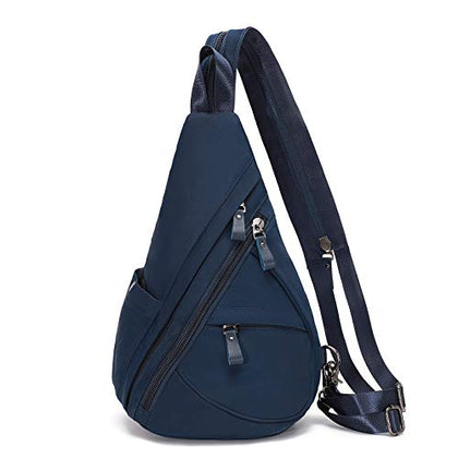 KL928 Nylon Sling Bag - Small Crossbody Backpack Shoulder Casual Daypack Multipurpose Rucksack for Men Women