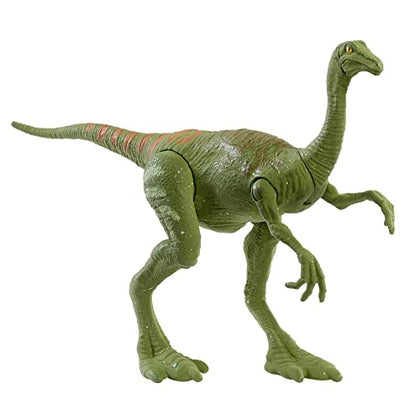 Jurassic World Fierce Force Gallimimus Camp Cretaceous Dinosaur Action Figure with Movable Joints, Realistic Sculpting & Single Strike Feature, Kids Gift Ages 3 Years & Older
