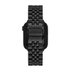 Michael Kors Black Stainless Steel Band for Apple Watch®, 38/40/41mm and 42/44/45mm (Model: MKS8056)