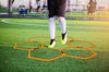 Max4out Hex Agility Rings Set of 6 Rings for Speed & Agility Footwork Training, Hexagon Ladder with Fitness Equipment Sport Workout Home Gym, Kids and Adults (Orange)