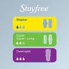 Stayfree Ultra Thin Overnight Pads with Wings, For Women, Reliable Protection and Absorbency of Feminine Moisture, Leaks and Periods, 40 count - Pack of 3