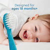 RADIUS Totz Toothbrush Extra Soft Brush BPA Free & ADA Accepted Designed for Delicate Teeth & Gums for Children 18 Months & Up - Blue Sparkle - Pack of 1