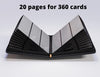 Card Guardian - 9 Pocket Premium Binder with Zipper for 360 Cards Trading Card Games TCG (Black) - Side Loaded Pockets - Compatible with Yugioh Cards MTG Binder Sports Card Binder