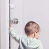 EUDEMON (2 Pack,White?Adjustable Door Guard Door Stop, Finger Pinch Guard,Revolving Door Stopper for Child Proofing, Pet Door Stopper,Easy to Install and Use 3M VHB Adhesive, no Tools Need