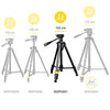 NATIONAL GEOGRAPHIC PhotoTripod Kit Large, with Carrying Bag, 3-Way Head, Quick Release, 4-Section Legs Lever Locks, Geared Centre Column,Load up 3kg, Aluminium, for Canon, Nikon, Sony, NGHP001