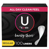 U by Kotex Balance Daily Wrapped Panty Liners, Light Absorbency, Regular Length, 100 Count (Packaging May Vary)