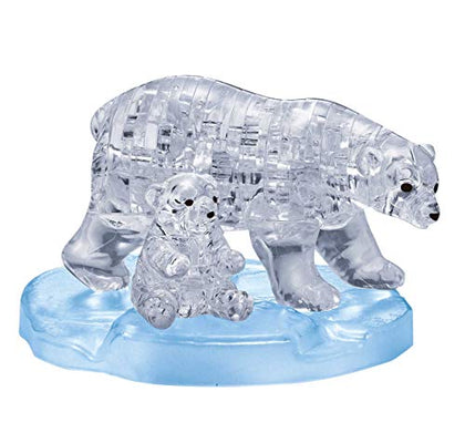 BePuzzled | Polar Bear Original 3D Crystal Puzzle, Ages 12 and Up