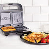 Uncanny Brands The Mandalorian Grilled Cheese Maker- Panini Press and Compact Indoor Grill- Baby Yoda and Mando Sandwich