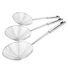 Hiware Extra Large Spider Strainer Skimmer Spoon for Frying and Cooking - Set of 3 Stainless Steel Wire Pasta Strainer with Long Handle, Professional Kitchen Skimmer Ladle - 13.8