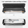Inkbird Vacuum Sealer Machine with Starter Kit, Automatic PowerVac Air Sealing Machine for Food Preservation, Dry & Moist Sealing Modes,Built-in Cutter,Easy Cleaning Storage with Sealer Bag*5 (8