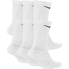 Nike Men's Everyday Plus Cushion Crew Socks (Medium, White/Black)