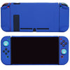 Dockable Case for Nintendo Switch - COMCOOL 3 in 1 Protective Cover Case for Nintendo Switch and Joy-Con Controller with Screen Protector and Thumb grips - Dark Blue