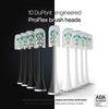 AquaSonic DUO PRO - Ultra Whitening 40,000 VPM Electric ToothBrushes - ADA Accepted - 4 Modes with Smart Timers - UV Sanitizing & Wireless Charging Base - 10 ProFlex Brush Heads & 2 Travel Cases