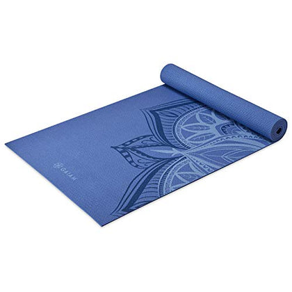 Gaiam Yoga Mat Premium Print Non Slip Exercise & Fitness Mat for All Types of Yoga, Pilates & Floor Workouts, Altitude Point, 5mm (05-64064)