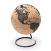 Globe Trekkers - Medium Cork Globe with 100 Colored Push Pins & Durable Steel Base - 7.3 Inches | Great for Educational Purposes & Mapping Travels | Does Not Have Plastic Strip Like Most
