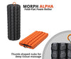 Brazyn Morph Foam Roller (Alpha-Midnight) Collapsible Travel Foam Roller for Back Pain Relief, Workout Muscle Recovery, Back Massager, Deep Tissue Leg Massage, Back Cracker, Stretcher; Small, Portable