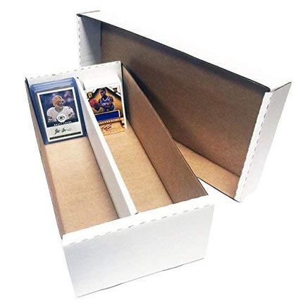 (5) Shoe 2 Row Storage Box (1600 Ct.) - Cardboard Storage Boxes - Baseball, Football, Basketball, Hockey, Nascar, Sportscards, Gaming & Trading Cards Collecting Supplies by MAX PRO