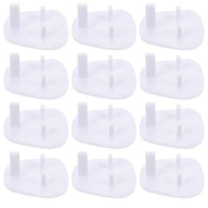 HONMEET 24pcs Home Wall Safety Electric Clear Prong Plugs Kids Supplies Caps Power Plastic Proof Childproof Protectors Plug UK Insulation Child Office Equipment Baby Proofing Electrical