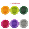 AOYITE Everyday Plastic Plates Reusable - Unbreakable 10 inch Dinner Plates set of 12 - BPA Free Dishwasher Safe & Microwave Kids Colorful Plates for Kitchen Party Camping Outdoor