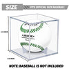 VOLEAAR Baseball Display Case 6 Pack, UV Protected Acrylic Square Baseball Holder, Clear Cube Autograph Memorabilia Ball Display Cases, Official Size Baseball Display Box