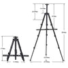 STARHOO Easel for Painting Canvases 2 Pack - Aluminum Art Easel Stand for Table Top/Floor 17