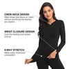 WEERTI Thermal Underwear for Women Long Johns Women with Fleece Lined, Base Layer Women Cold Weather Top Bottom?Black XXS?