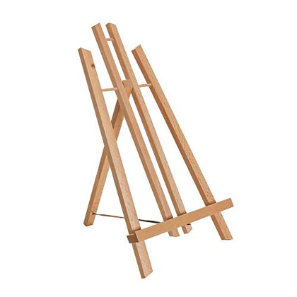 US Art Supply 14 inch Tall Medium Tabletop Display A-Frame Easel (1-Each), Accommodates canvas art up to 12