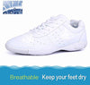 JITUUE Cheer Shoes Women Cheerleading Dance Shoes Fashion Trainers Sneakers Lace Up Gym Athletic Sport Training Shoes for Girls (White, US 5.5)