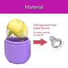 Ice Roller for Face and Eye, Ice Face Roller,Facial Beauty Ice Roller Skin Care Tools, Ice Facial Cube, Gua Sha Face Massage, Silicone Ice Mold for Face Beauty (Purple)