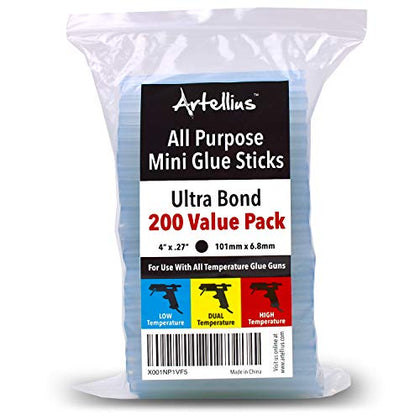 Artellius Mini Hot Glue Sticks (Huge Bulk Pack of 200) 4