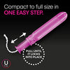 U by Kotex Click Compact Tampons, Regular Absorbency, Unscented, 45 Count
