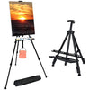 NIECHO 66 Inches Easel Stand with Tray, Aluminum Metal Art Easel Artist Tripod Adjustable Height from 17