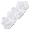 Gerber Plastic Pants 4 Pairs, White, 2T-3T
