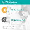 Nanobébé Disposable Nursing Pads - 40 Days and 20 Nights Ultra Thin & Extra Absorbent Vented Leak Proof Nursing Essentials, Individually Wrapped (60 Count)