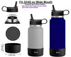 The Mass Straw Lid and Boot for Hydro Flask Wide Mouth and Other Brand Insulated Water Bottle (Fit Wide Mouth 32/40oz, Black)