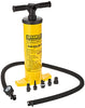 Advanced Elements Double Action Pump with Pressure Guage, Yellow, One Size With Canister, Hose, Gauge, Attachments