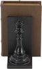 Bellaa 29745 Chess Decorative Bookend King and Queen Royal Exquisite Vintage Retro Book Ends Shelf Organizers Books Stopper Black 7 inch