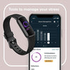 Fitbit Luxe-Fitness and Wellness-Tracker with Stress Management, Sleep-Tracking and 24/7 Heart Rate, Black/Graphite, One Size (S & L Bands Included)