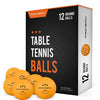 PRO SPIN Ping Pong Balls - Orange 3-Star 40+ Table Tennis Balls (Pack of 12) | High-Performance ABS Training Balls | Ultimate Durability for Indoor/Outdoor Ping Pong Tables