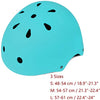 Kids Skateboard Bike Helmet for Boy and Girl, Lightweight Adjustable, Multi-Sport for Bicycle Skate Scooter (Aqua, Small)