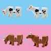 Taken All 20 Pieces Friend Animal Figures Building Blocks Toy - Pink Pig, Tortoise, Squirrel, Cow, Chicken,Horse and More Farm Animal Kingdoms Tight Fit with Major Brands