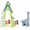 Dino Ranch Action Pack Featuring Brontosaurus - 4 Fence Pieces to Connect- Four Styles to Collect - Toys for Kids Featuring Your Favorite Pre-Westoric Ranchers