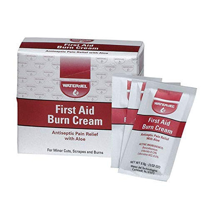 First Aid Burn Cream, Antiseptic Burn Relief, 0.9 gm Packets, 25 Pack, MS-60765