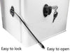 REZIPO - Refrigerator Door Lock with 2 Keys, File Drawer Lock, Freezer Door Lock and Child Safety Cabinet Lock by REZIPO Black