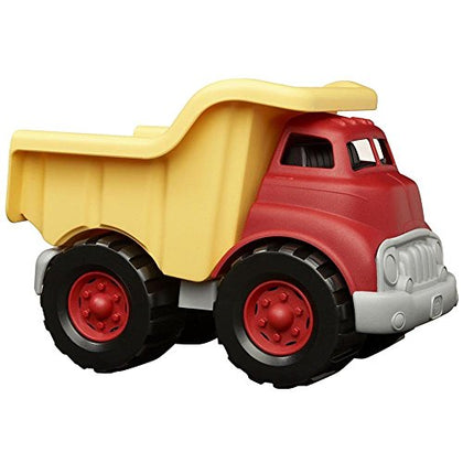 Green Toys Dump Truck in Yellow and Red - BPA Free, Phthalates Free Toys for Gross/Fine Motor Skill Development. Pretend Play , Red/Yellow