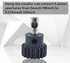 HOPLEX 32P 5mm Hardened Metal Pinion Motor Gear Set 13T 15T 17T 19T 21T with 3.175mm Coupler for RC Buggy Car Monster Truck