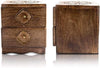 Great Birthday Gifts Handmade Decorative Wooden Jewelry Box Organizer Cabinet Drawer Keepsake Box Treasure Chest Trinket Holder Watch Box Storage Box 6 x 7 Inches Housewarming Gift Ideas