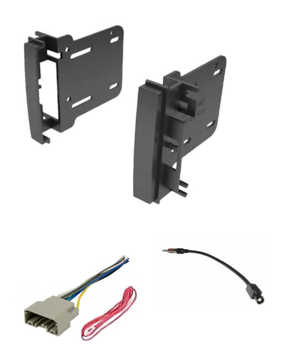 ASC Audio Car Stereo Radio Install Dash Kit, Wire Harness, and Antenna Adapter to Add a Double Din Radio for Some Chrysler Dodge - Compatible Vehicles Listed Below